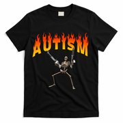 Autism Skeleton T-Shirt - Black
