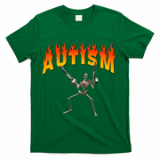 Autism Skeleton T-Shirt - Green