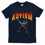 Autism Skeleton T-Shirt - Navy