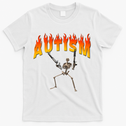 Autism Skeleton T-Shirt - White