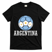 Argentina Soccer Fan Apparel T-Shirt - Black
