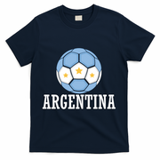 Argentina Soccer Fan Apparel T-Shirt - Navy