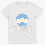Argentina Soccer Fan Apparel T-Shirt - White