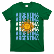 Argentina Sun Soccer Fan T-Shirt - Irish Green