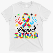 Autism Support Squad T-Shirt - White