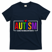 Autism Seeing The World Differently T-Shirt - Navy