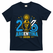 Argentina Soccer World 2026 Championship Celebration T-Shirt - Navy Blue