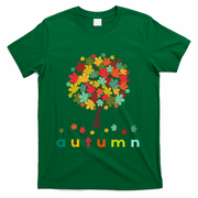 Autumn Tree Colorful Festive T-Shirt - Green