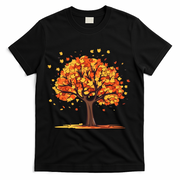Autumn Tree Fall Lover T-Shirt - Black
