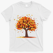 Autumn Tree Fall Lover T-Shirt - White