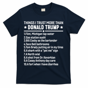 Anti Trump Sarcastic Political Humor Resistance Statement T-Shirt - Navy