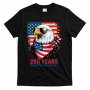 America USA 250 Years Quarter Millennial Eagle T-Shirt - Black