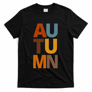 Autumn Vintage Fall T-Shirt - Black