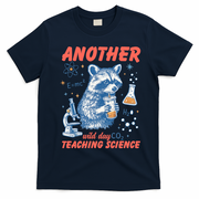 Another Wild Day Teaching Science T-Shirt - Navy Blue