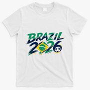 Brazil 2026 Soccer World Fan Apparel T-Shirt - White