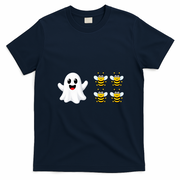 Boo 4 Bees Ghost Bees Funny Halloween T-Shirt - Navy Blue
