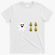 Boo 4 Bees Ghost Bees Funny Halloween T-Shirt - White
