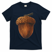 Big Acorn Costume Cute Easy Food Halloween T-Shirt - Navy