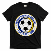 Bosnia And Herzegovina Football Vintage 1992 T-Shirt - Black