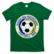 Bosnia And Herzegovina Football Vintage 1992 T-Shirt - Irish Green