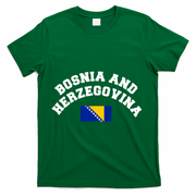 Bosnia And Herzegovina Flag Soccer Sportswear T-Shirt - Green