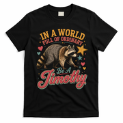 Be A Jimothy Raccoon Funny Viral Meme T-Shirt - Black