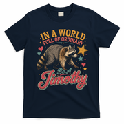 Be A Jimothy Raccoon Funny Viral Meme T-Shirt - Navy Blue