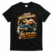 Big Attitude Small Package 2026 Woodward M1 Michigan Car Tradition T-Shirt - Black