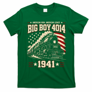 Big Boy 4014 Steam Locomotive American Legacy T-Shirt - Irish Green