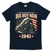 Big Boy 4014 Steam Locomotive American Legacy T-Shirt - Navy Blue