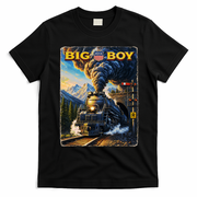 Big Boy 4014 Van Gogh Vintage Steam Locomotive T-Shirt - Black
