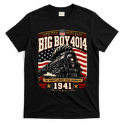 Big Boy 4014 Steam Engine Locomotive Train Railroad T-Shirt - Black