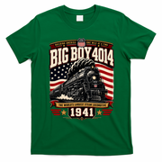 Big Boy 4014 Steam Engine Locomotive Train Railroad T-Shirt - Irish Green