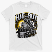 Big Boy 4014 Vintage Steam Engine Locomotive Railroad T-Shirt - White