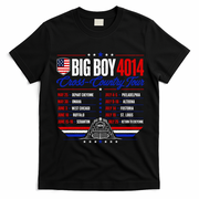 Big Boy 4014 Cross Country Tour Event Schedule T-Shirt - Black