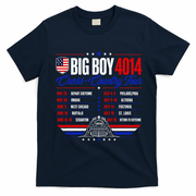 Big Boy 4014 Cross Country Tour Event Schedule T-Shirt - Navy Blue