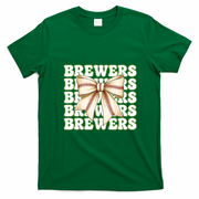 Brewers Bow Tie Sports Fan Retro Game Day T-Shirt - Irish Green