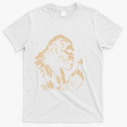 Bigfoot Blowing Wishes Funny Sasquatch Dandelion T-Shirt - White