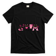 Breast Cancer Book Lover Cats T-Shirt - Black