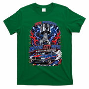 Blue Collar Horsepower M1 Car Cruise Motor City Drive Woodward Ave T-Shirt - Irish Green