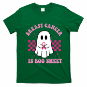 Breast Cancer Is Boo Sheet October Awareness T-Shirt - Irish Green