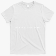 Blue Collar Pillows Trendy Funny Wife Fall T-Shirt - White