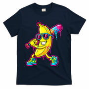 Banana Drip Ice Cream Baseball T-Shirt - Navy