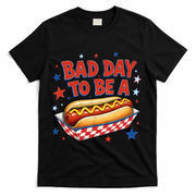 Bad Day To Be A Hot Dog BBQ Grilling Funny T-Shirt - Black