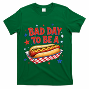 Bad Day To Be A Hot Dog BBQ Grilling Funny T-Shirt - Green