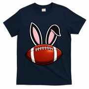 Bunny Ears American Football Fan Funny Easter T-Shirt - Navy