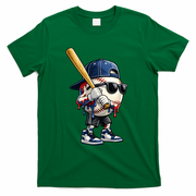 Baseball Fan Drip Ice Cream T-Shirt - Green