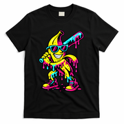 Banana Funny Ice Cream Drip T-Shirt - Black