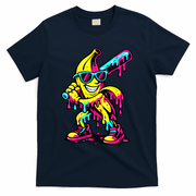 Banana Funny Ice Cream Drip T-Shirt - Navy