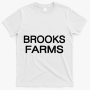 Brooks Farms Squad Family Reunion Last Name Team Great Gift T-Shirt - White